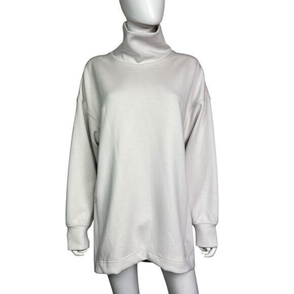 Lululemon Women's 10 Ivory Modal-blend Tunic Turtleneck Pullover Sweater EUC - Picture 1 of 3